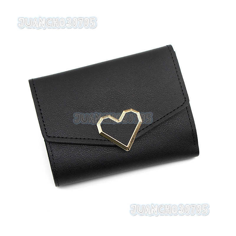 Personalized Fashion Womens Short Wallet Heart-shaped Versatile Womens Short Bag Change Bag Card Case H250806