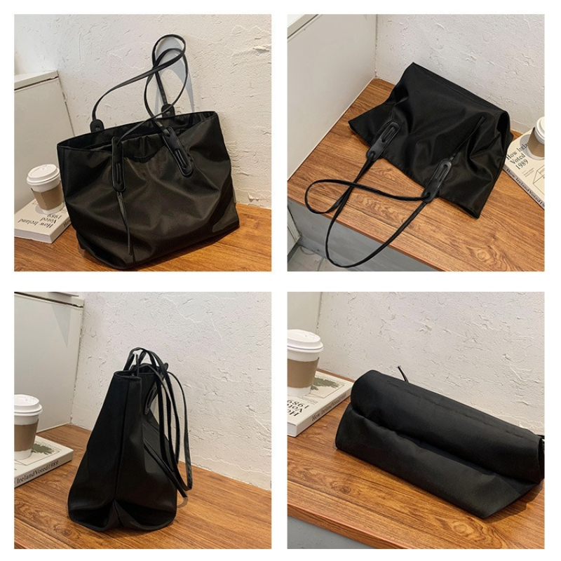 OC4099m5 Women's Fashion Canvas Bags Customization Letter Plaid Casual Tote Business Shopping Bags