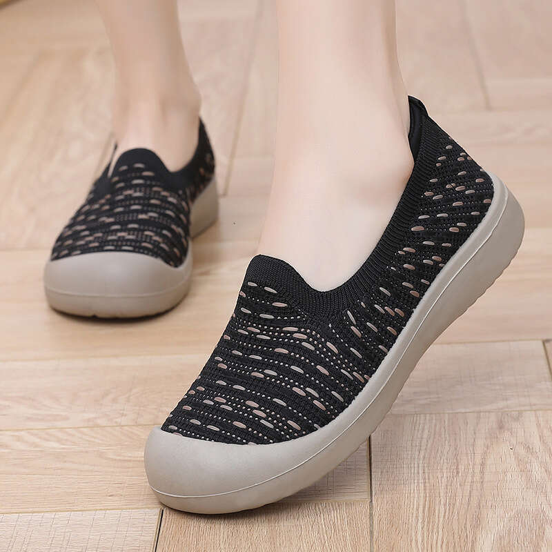 Women's 2025 Spring New Pastoral Style Fisherman Soft Sole Non-Slip Walking Comfortable Slip-On Mom Shoes