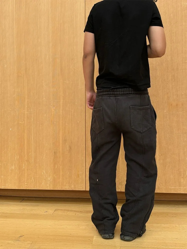 AutumnWinter Y2K Sweatpants EMO Mens Pants Fitness Fashion Trend High Street Casual 250806