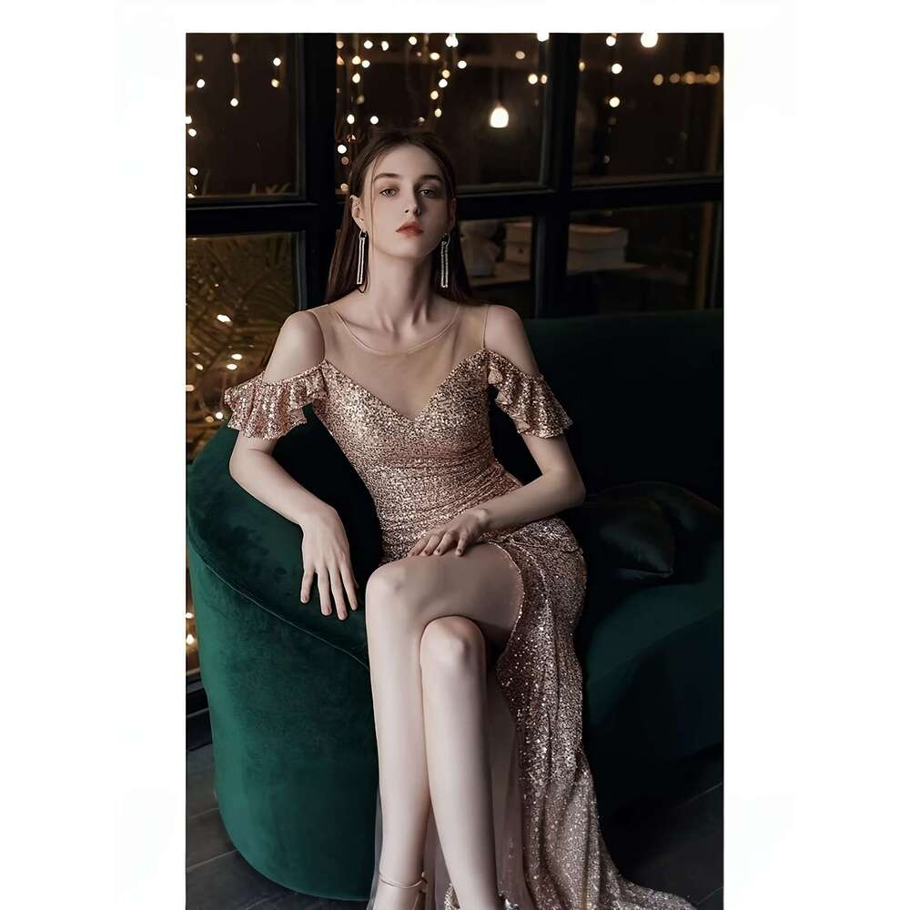 Chic Lace-Up Detailed Long Vesteux Fashion Garment Suitable for Special Occasions like Weddings and Party