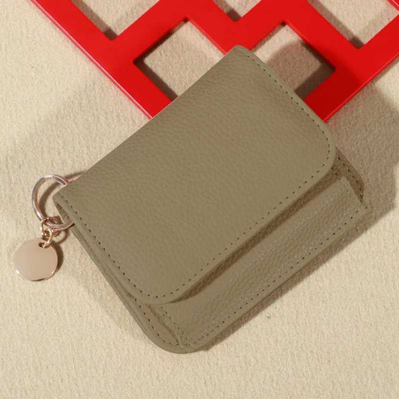 Solid Wallet Color Coin Card Key Lipstick Multicolor PU Leather Purse Casual Cowhide Mini Purse For Ladies XJ250806