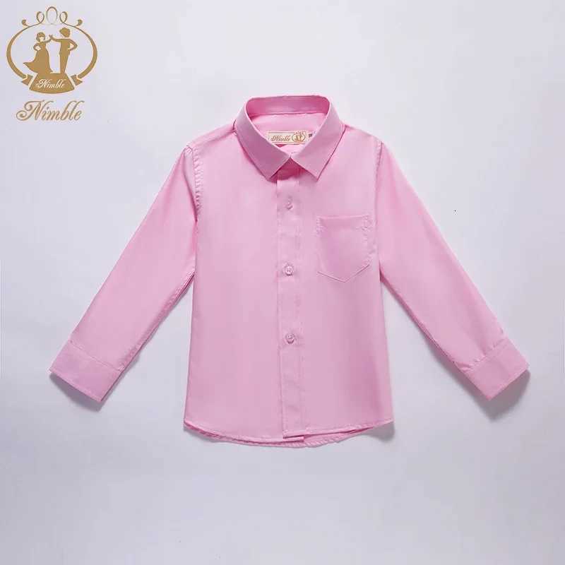 Baby Clothes 2023 Spring Autumn New School Formal Long Sleeve Shirt for Boys Turn Down Collar Blouse Coat Teenage Tops 2-13 Years X250806