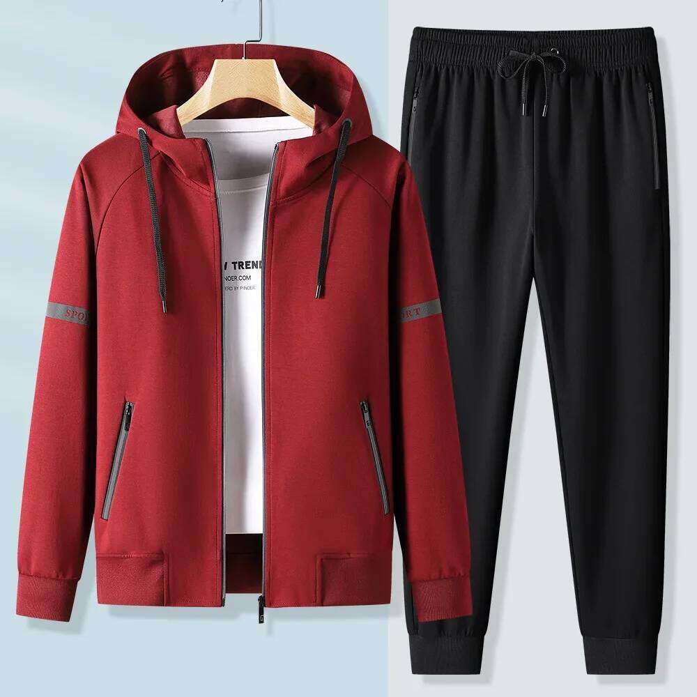 Autumn Pure Cotton Sports Suit For Men And Women Casual Jacket Morning Running Fiess Korean Style Couple Matching Outfits