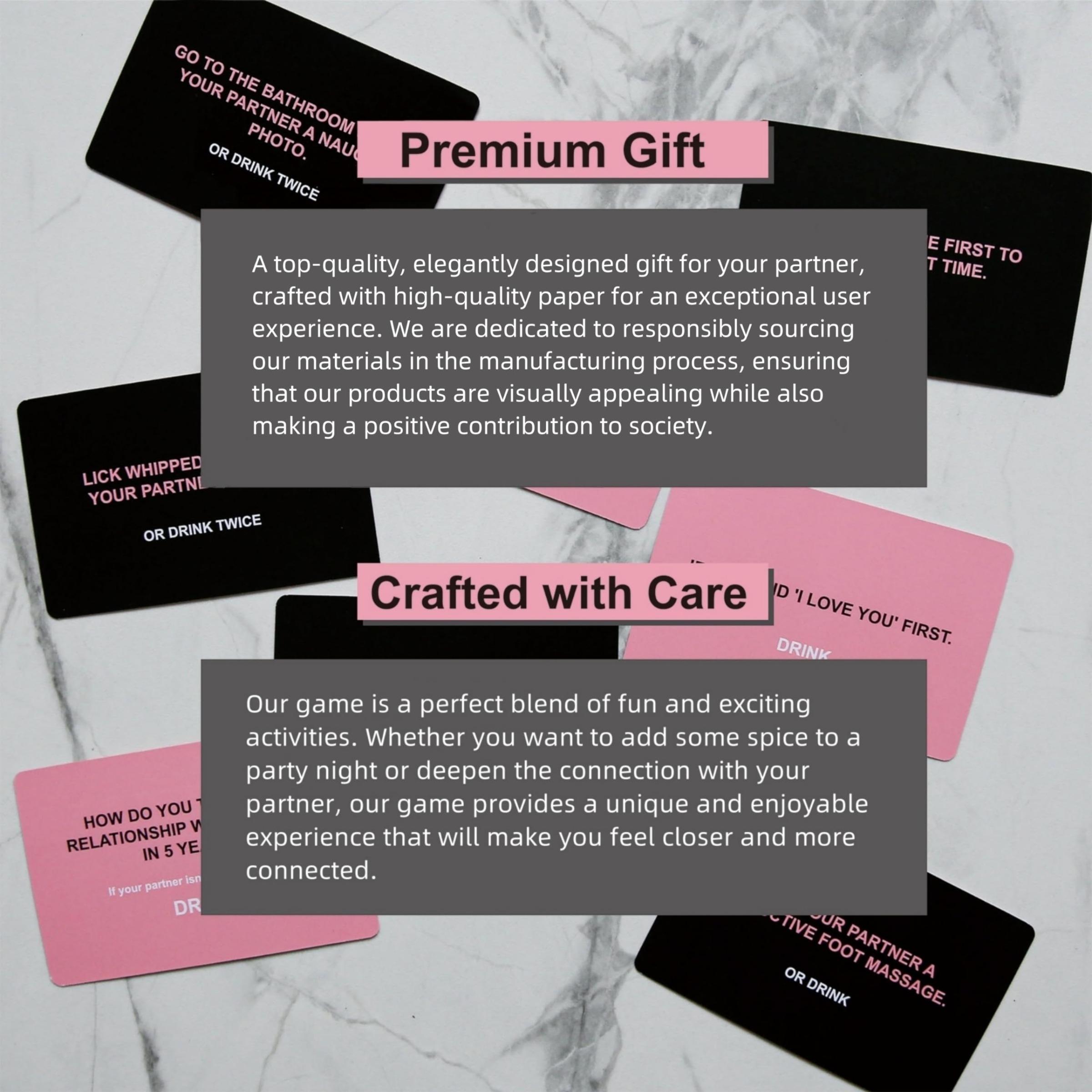 Drunk Love Couple - Matching Date Night Drinking Game, 54 Cards of Couple Party Cards, Fun Game to Enhance Relationships, Perfect Anniversary Gift