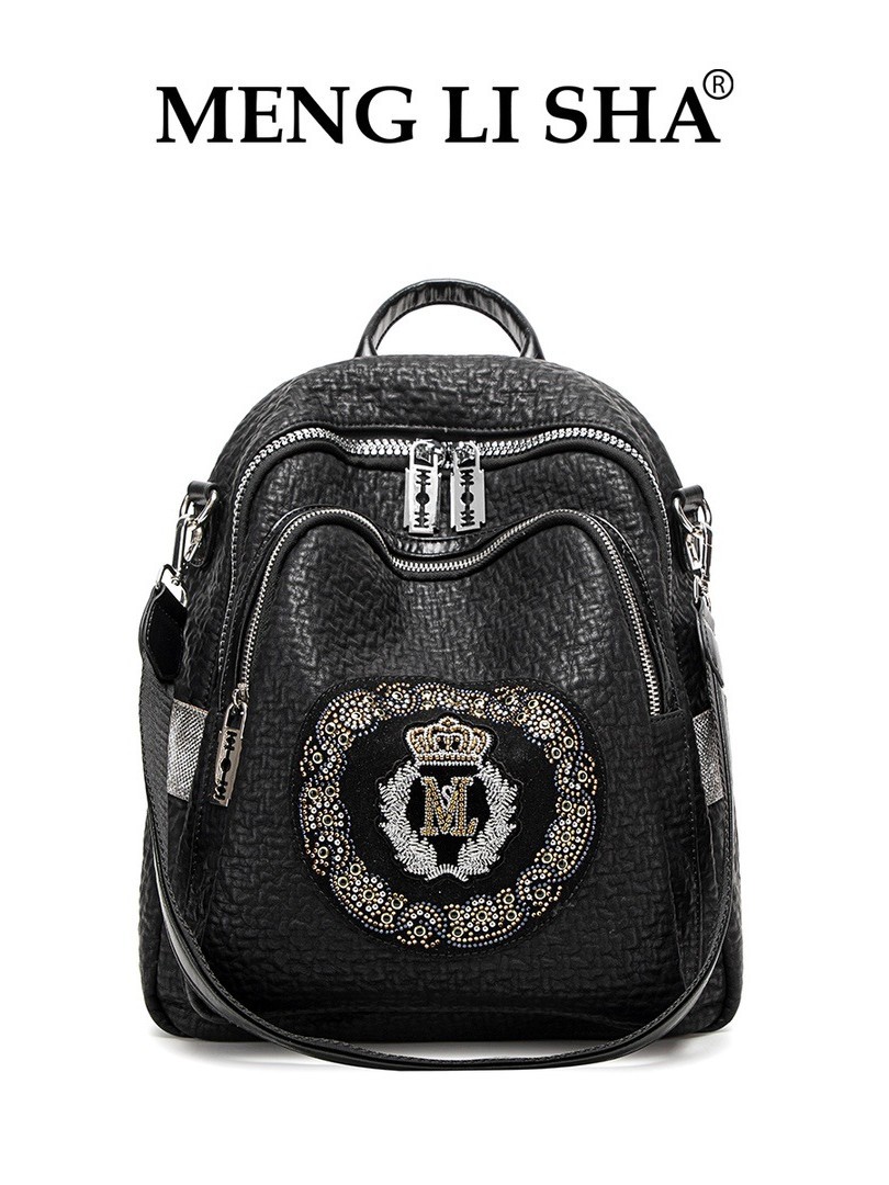 2025 MENG LI SHA 2025 New Summer High - end Lightweight Versatile Large - capacity Travel Backpack for Women. It features a personalized