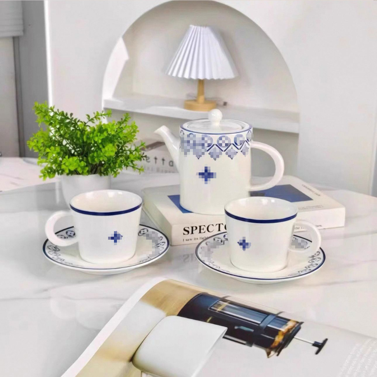 European high-grade bone china coffee cup tea cups and saucer set home ceramic afternoon tea cup With Pot,gift box