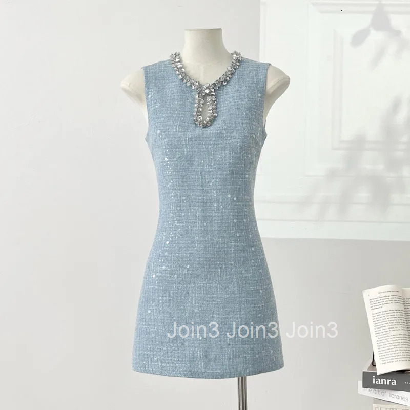 High Quality Luxury Small Fragrance Tweed Dresses For Women Sweet Short Summer Dress Party Vestidos Robes Roupas Feminina