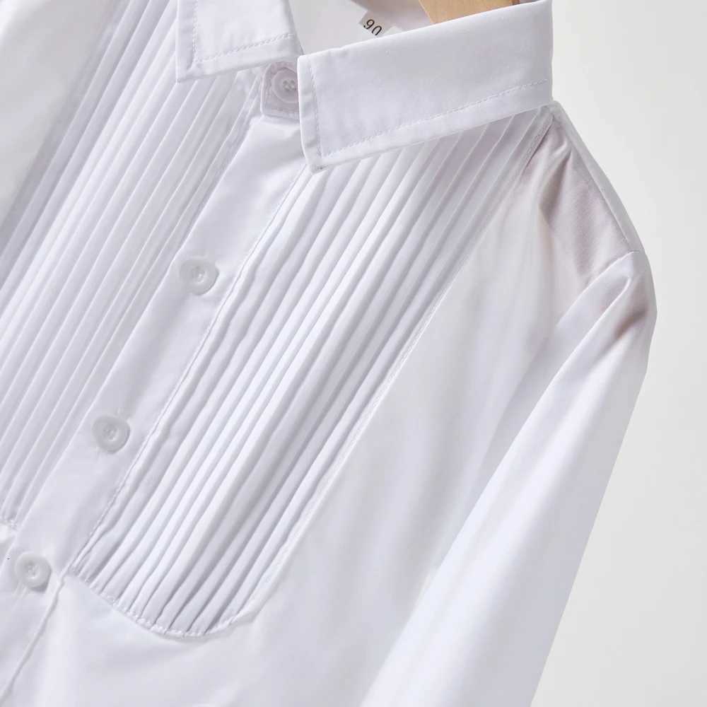 Baby Toddler Shirt Clothes School Uniform Boys Shirts White Long Sleeve Turn-down Collar Short Sleeve Kids Shirt For Children X250806