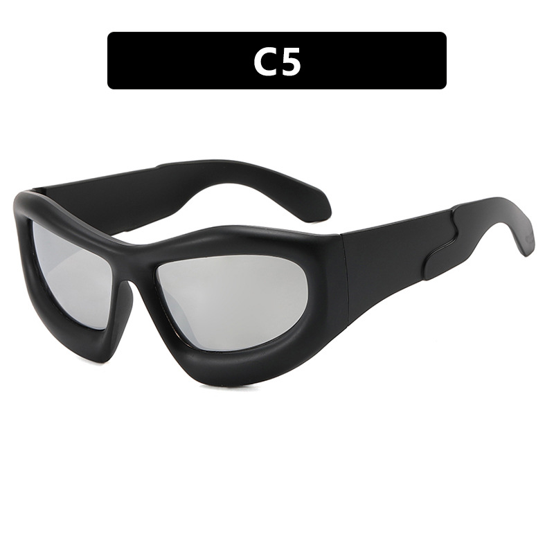 Oriental Fusion Y2K Over sized Bubble Sunglasses Fashion Statement Shades 2025 Design