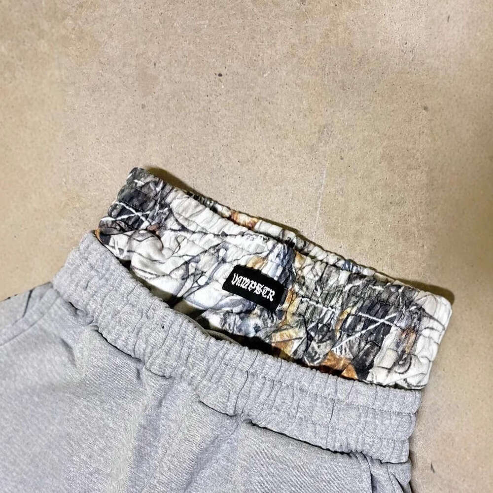 Fake Two-Piece Double Waistband Sweatpants Unisex Trendy Brand Hip-Hop Loose Casual Long Pants