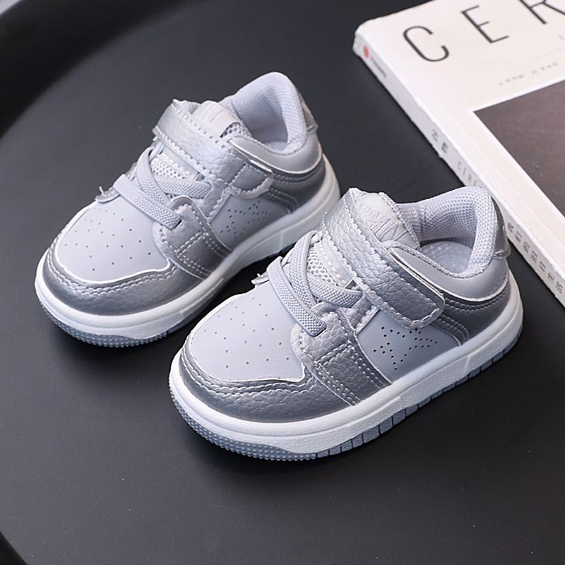 Toddler Kids Fashion Sport Shoes Children Flat Bottom Non Slip Shoes Umshop Hook and Loop Soft Sole Walking Sneakers Baby Casual Board Shoes Sizes 16 