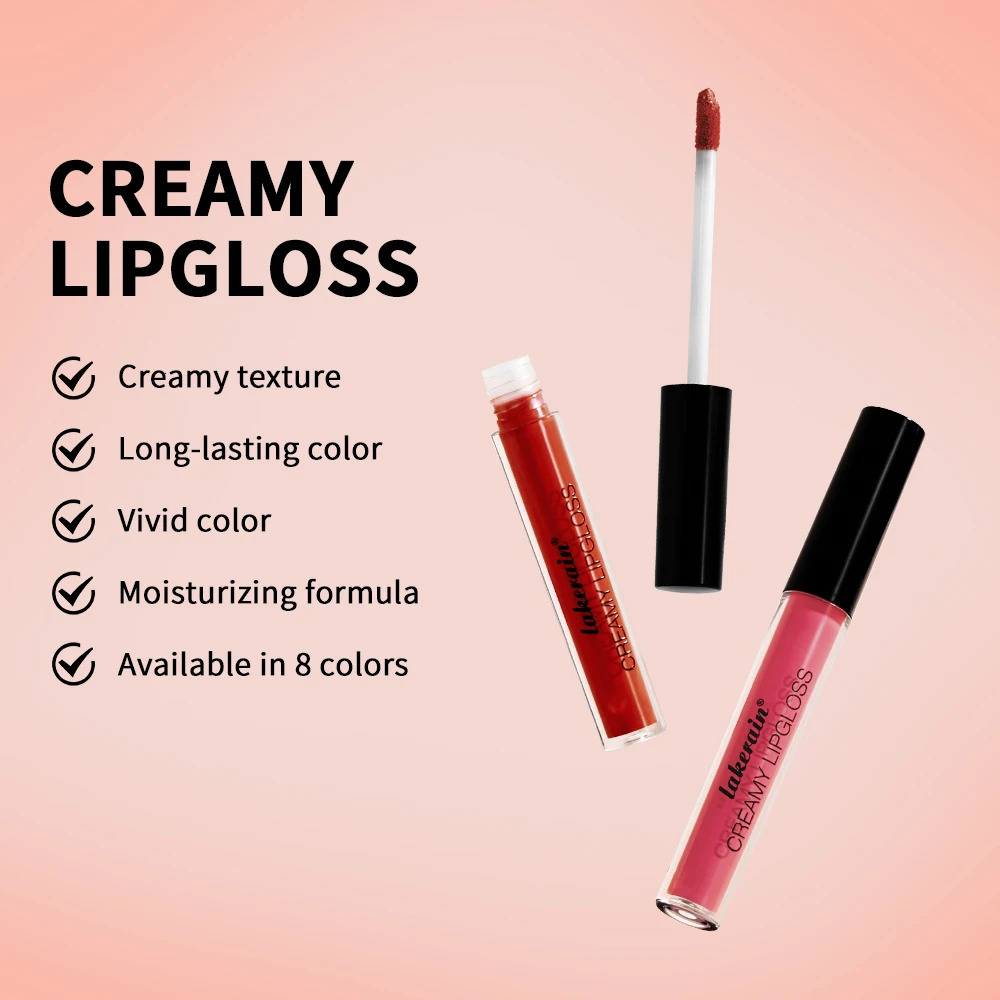 Lip Gloss Semi-Matte 8Colors Long-lasting Velvet Non-drying uitable for all skin lipgloss plump lip brown Cosmetics 250805