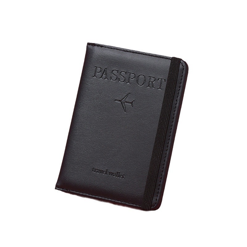 New PU Leather Card Anti-theft RFID Blocking Magnetic-proof Multi-functional ID Holder Simple Passport Case