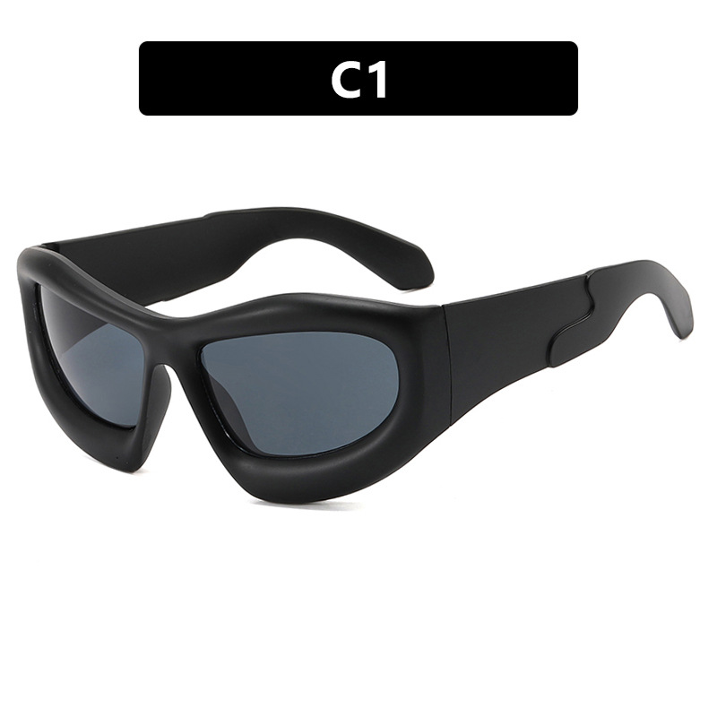 Oriental Fusion Y2K Over sized Bubble Sunglasses Fashion Statement Shades 2025 Design
