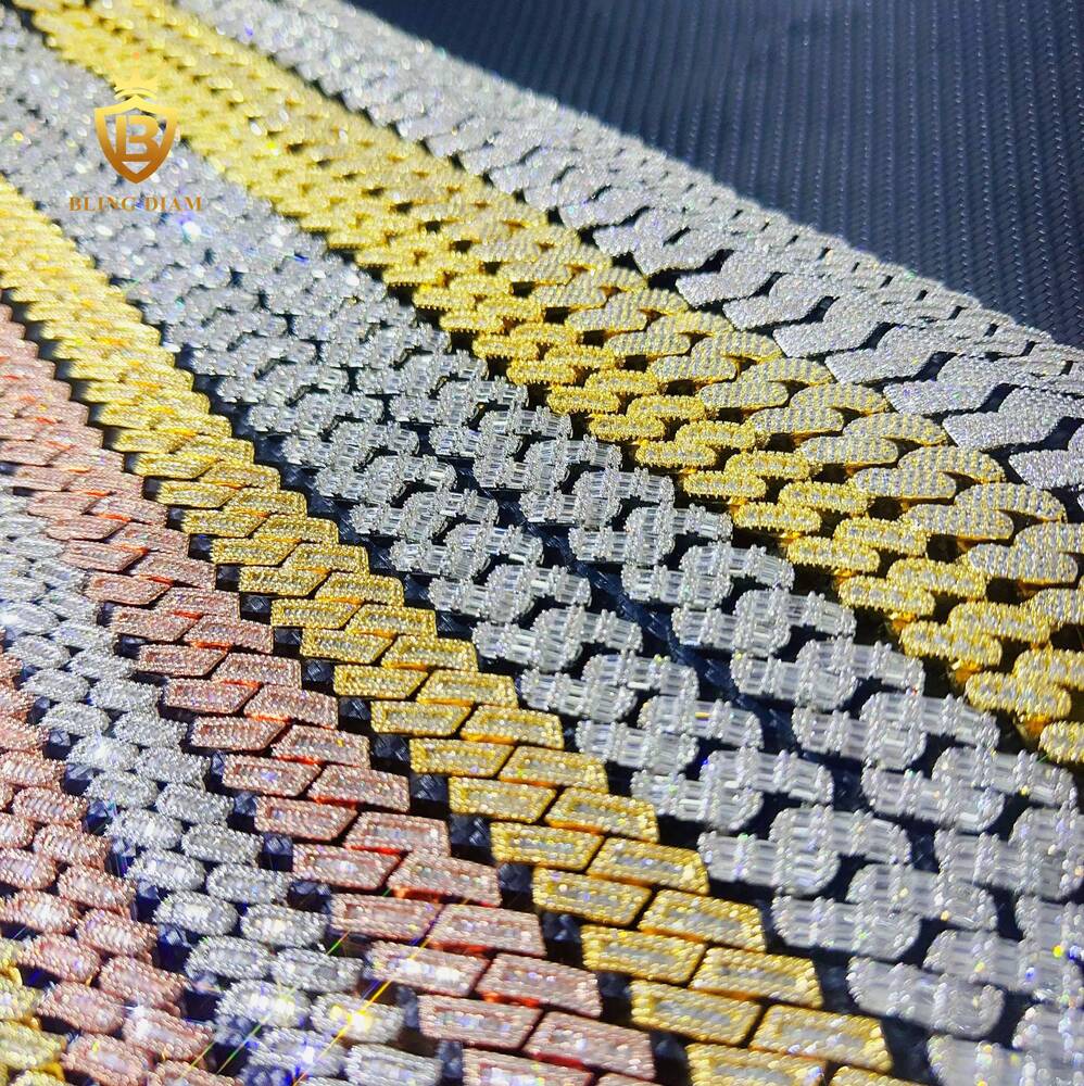 2025 Hot Sale Custom Hip Hop Jewelry Fashion 12mm 15mm 16mm 18mm 20mm AAA Diamond Bracelet