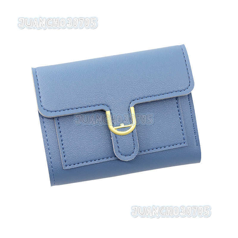Womens Wallet Short Small Discount Simple Solid Color Zero Wallet Bank Card Change Handbag H250806