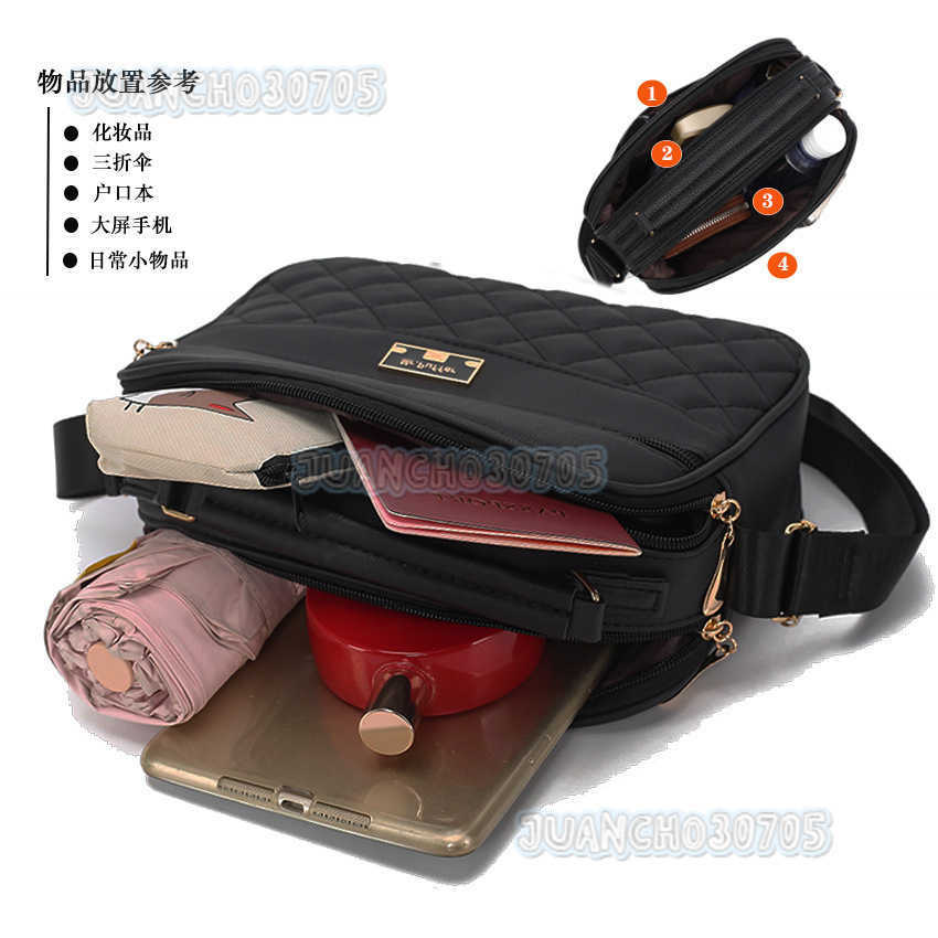 Womens Bag 2025 New Quilted Small Square Bag Fashion Pu Embroidered Crossbody Shoulder Bag for Women H250806