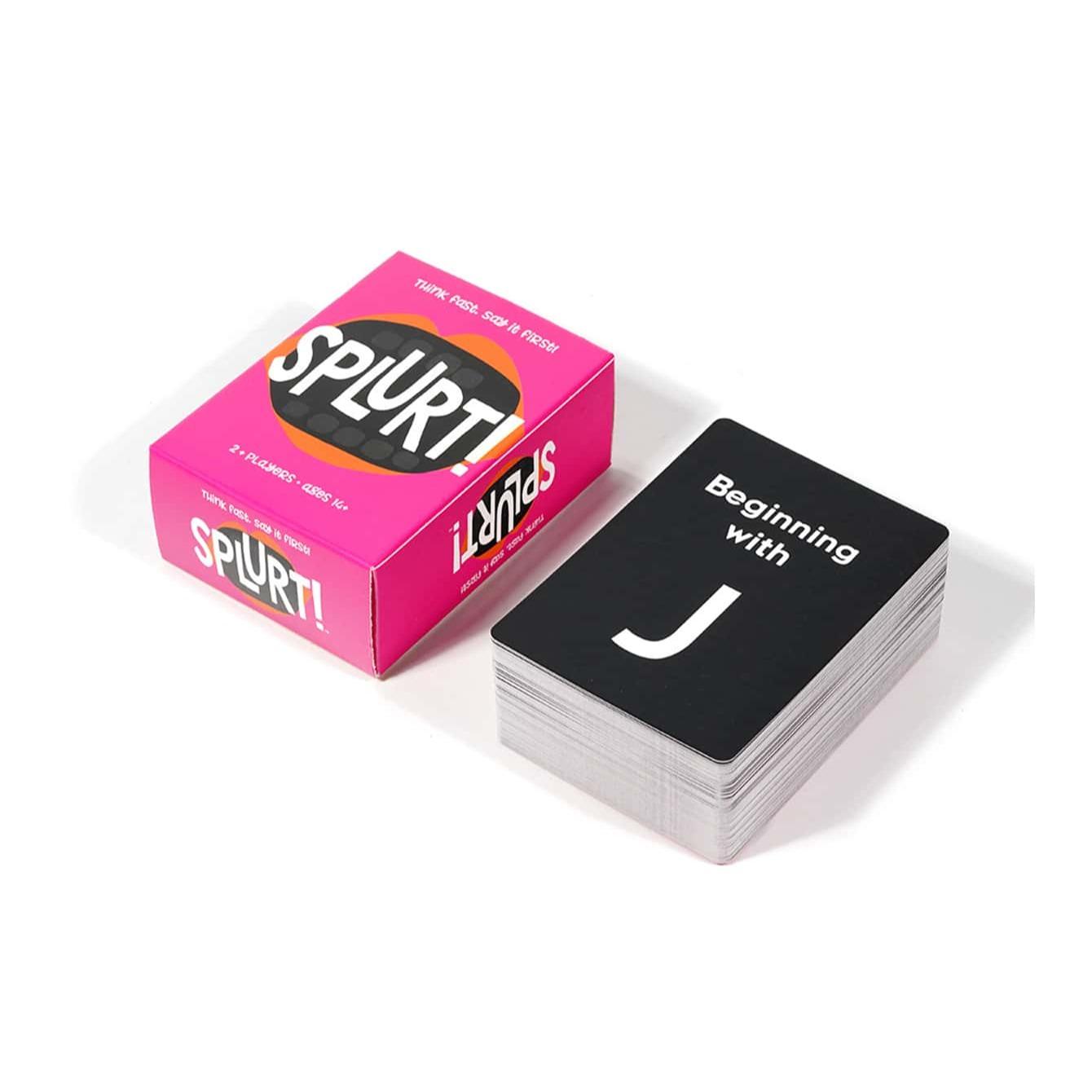 Splurt! - Portable Party Card Game - Think Fast. Say It First!,Pink