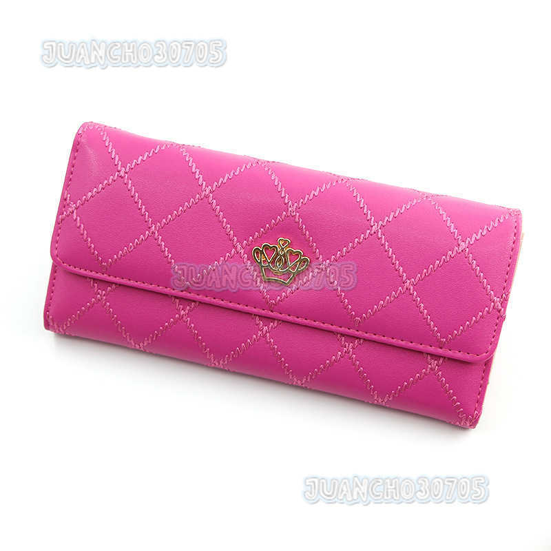 New Medium and Long Fashionable Womens Purse Womens Handbag Wallet Change Mobile Phone Bag Lingge Card Bag H250806