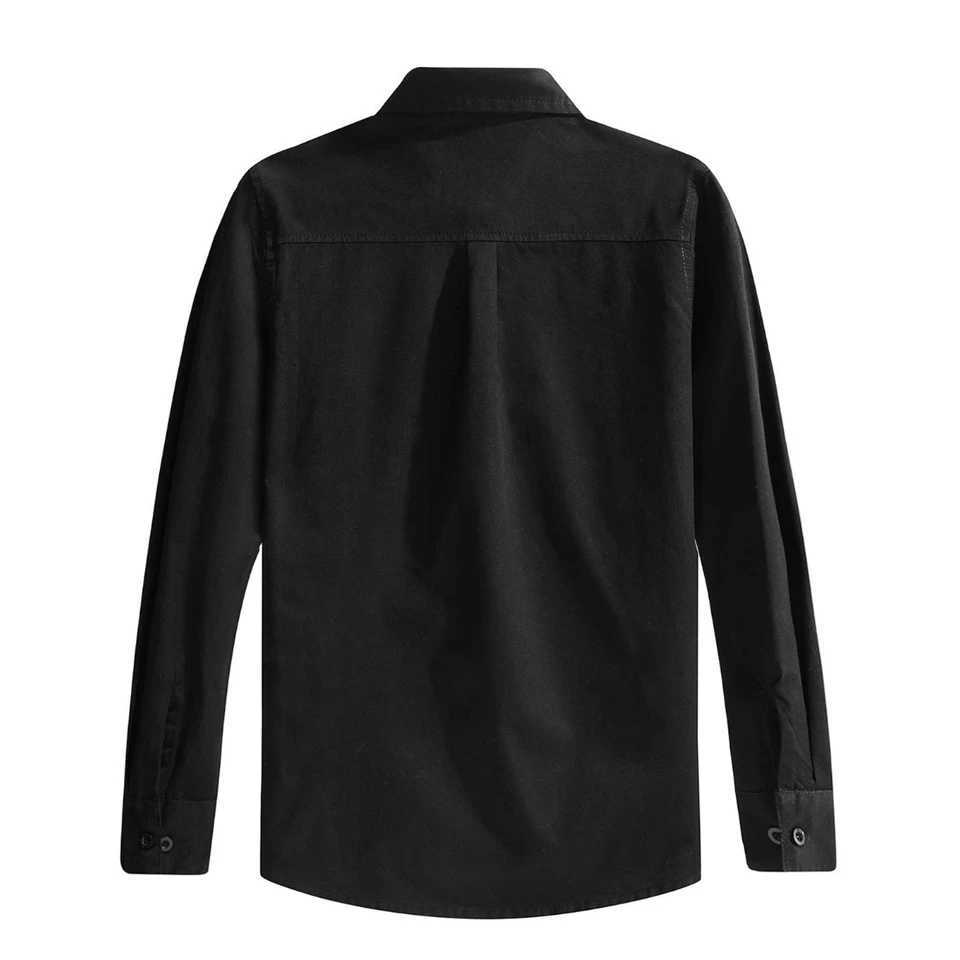 Boys Black Shirt Kids School Uniform Teenager Wedding Birthday Ceremony Easter Church Piano Performance Birthday Gift Clothes X250806