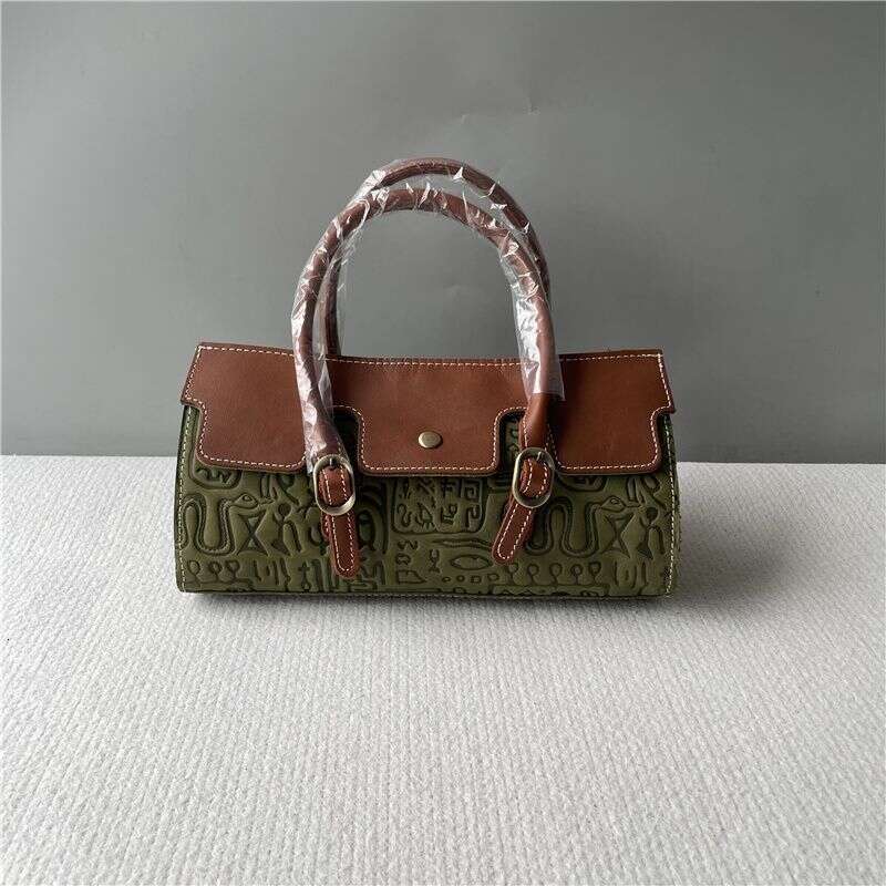 Designer Bag Tote Shoulder Bag New Crazy Horse Leather Handbag Crossbody Women S Embossed Large Capacity Versatile Trendy