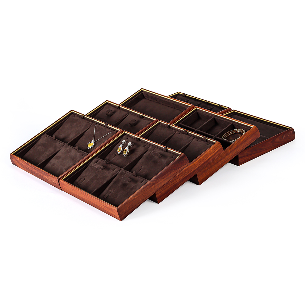 Foshan HLB Customizable Wood Jewelry Tray - Elegant Display for Organizing Accessories