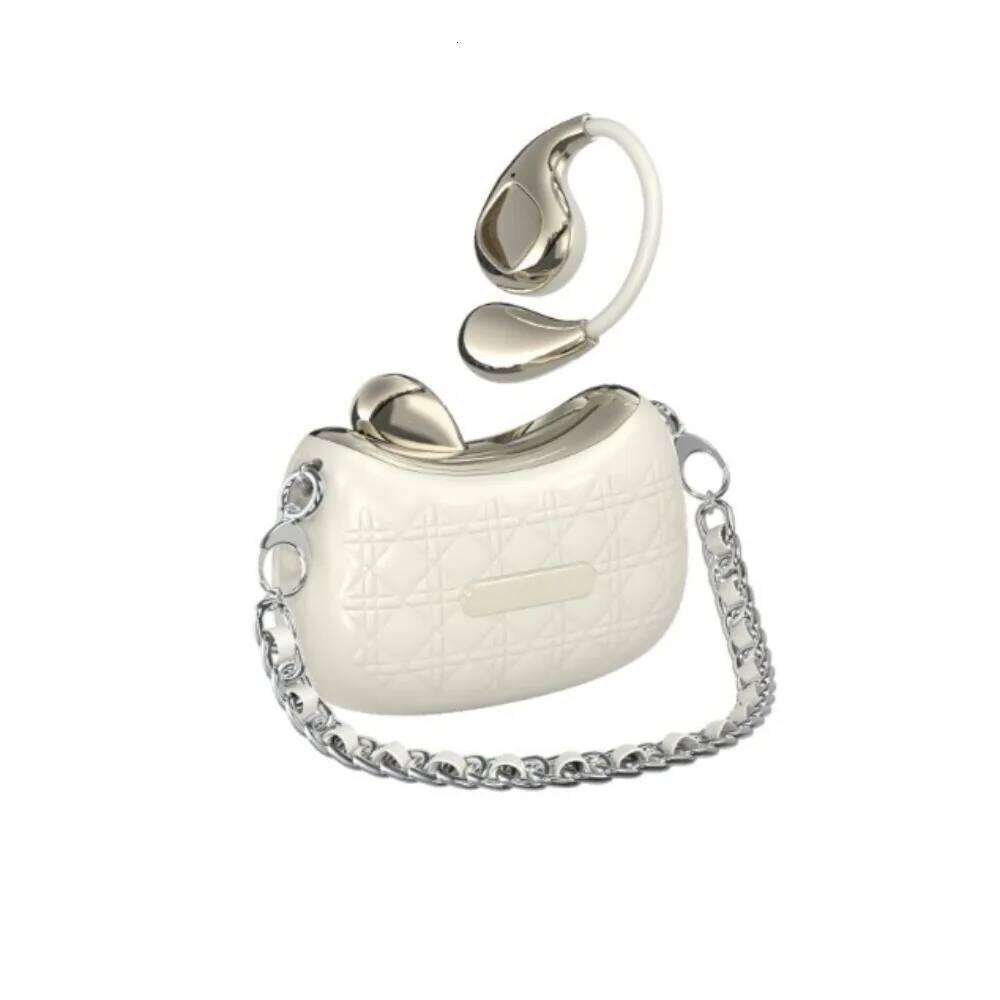 Designer brand ENC touch handbag style earphones waterproof noise reduction wireless bluetooth open wearable stereo earplugs