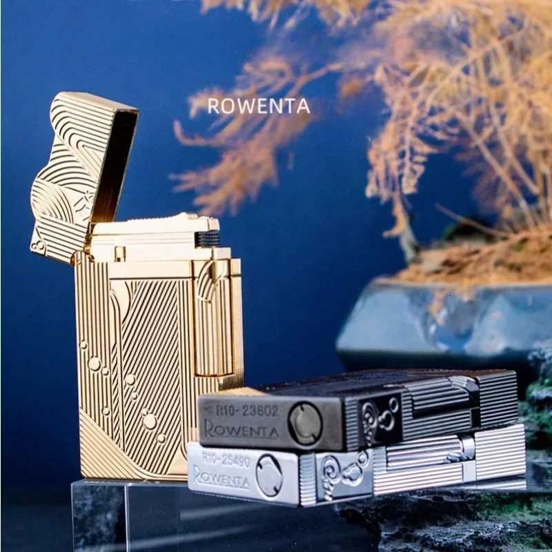 ROWENTA Sanji Same Style Loud Voice Kerosene Lighter Side Pulley Ignition Fashionable Exquisite Collection Gift Lighters Smoking Z250806