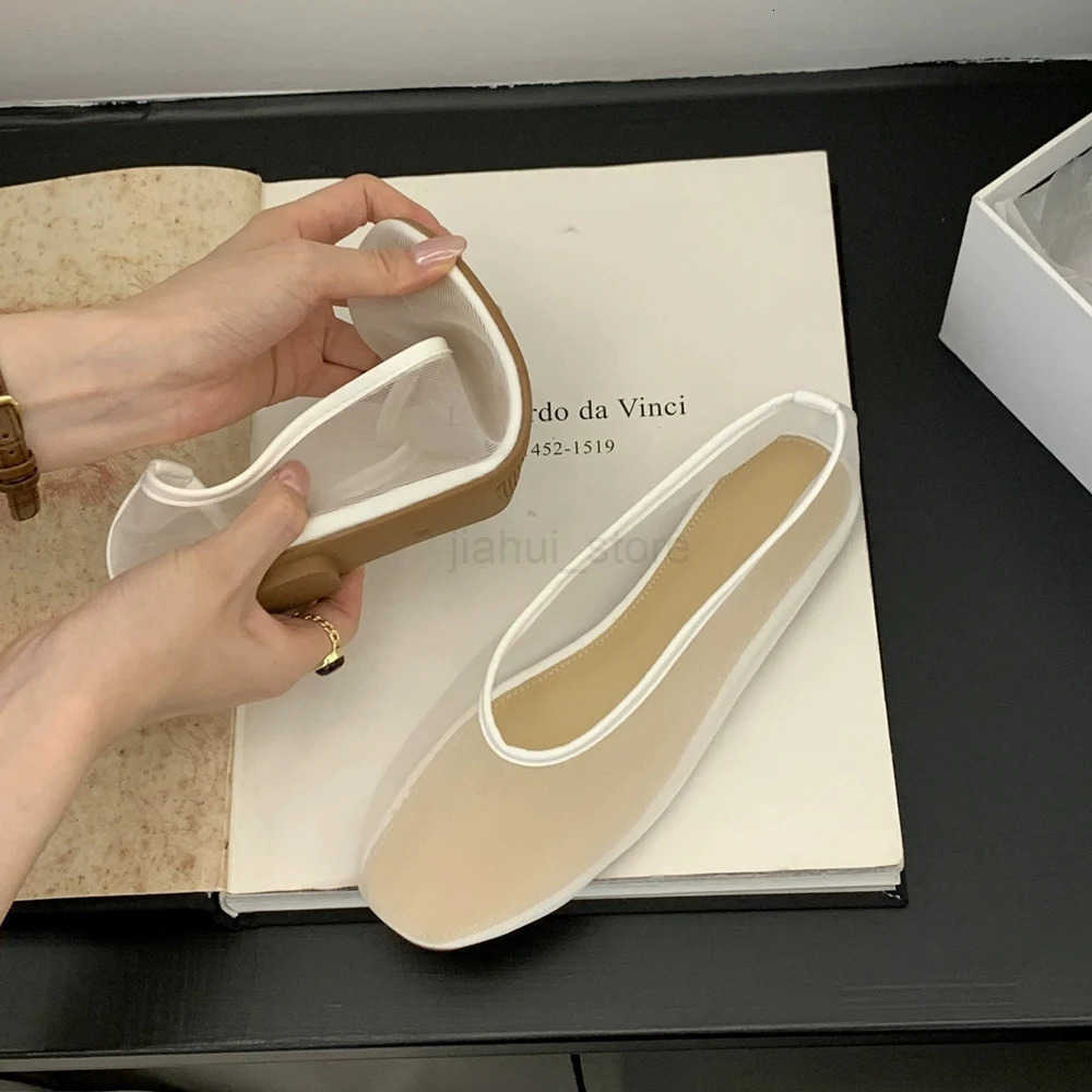 Cotton Linen Ballet Flats Shoes for Women Slip on Ballerina Shoes Round Toe Comfortable Casual Work Dress Flats Shoes Footwear M250806