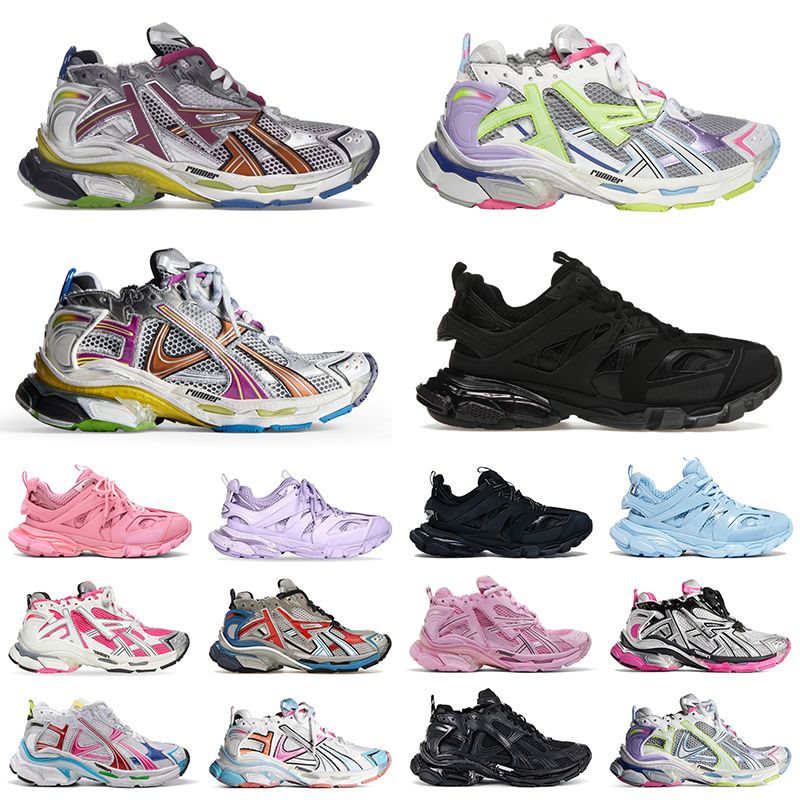 Designer sneakers track runners platform all black white multicolor pink blue grey ancien daddy men women trainers tennis shoesWithout box