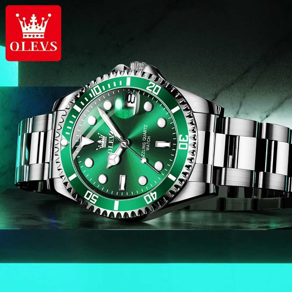 OLEVS Luxury Top Brand Fashion Quartz Men Auto Date Clock Sport Waterproof es Mens Wrist Relogio Masculino 5885 W250806