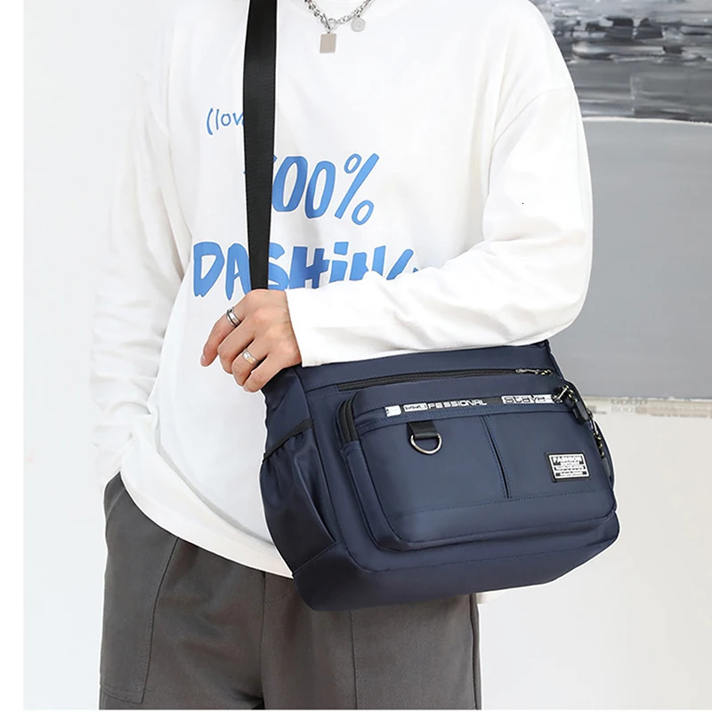 Mens Messenger Bag Crossbody Shoulder Bags Men Small Sling Pack For Work Waterproof Oxford Packs Satchel Purse 250731