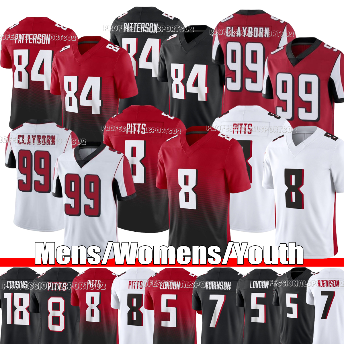 Atlantacity FalconsS jersey Bijan Robinson 18 Kirk Cousins Drake London Kyle Pitts Michael Vick Younghoe Koo Jessie Bates Michael Penix Jr Football Jerseys