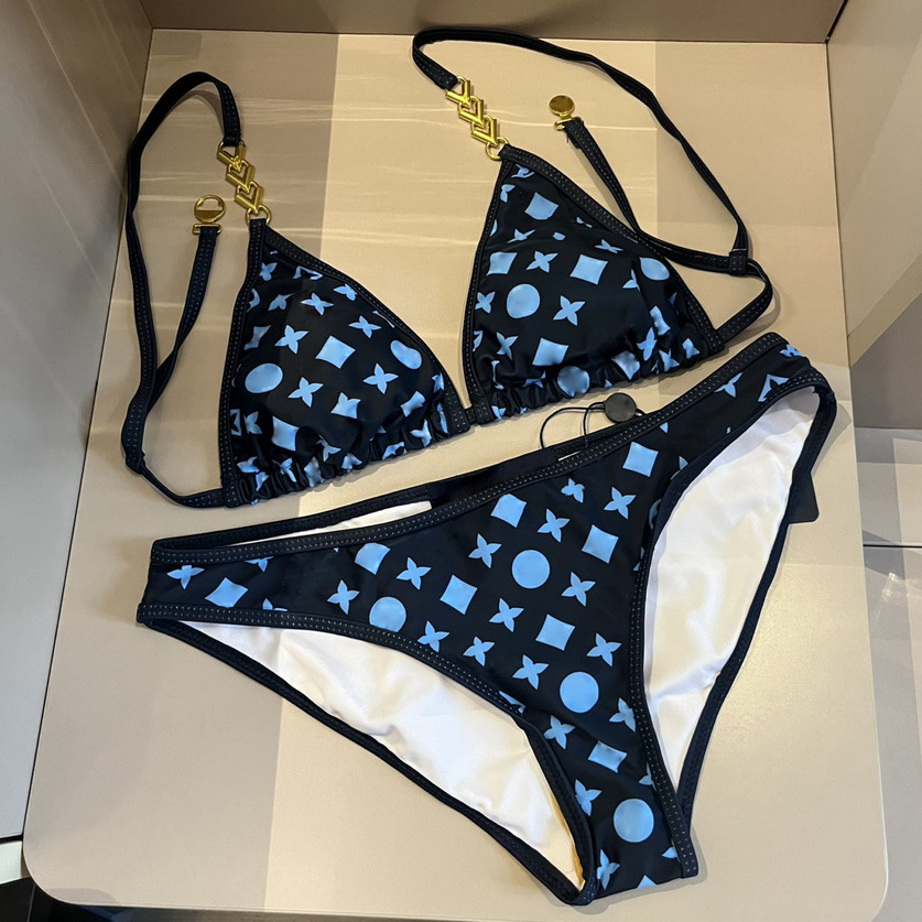 Summer Womens Swimwear High-Waisted Designer Bikini Sets Elegant Spliced Women Bathing Suit