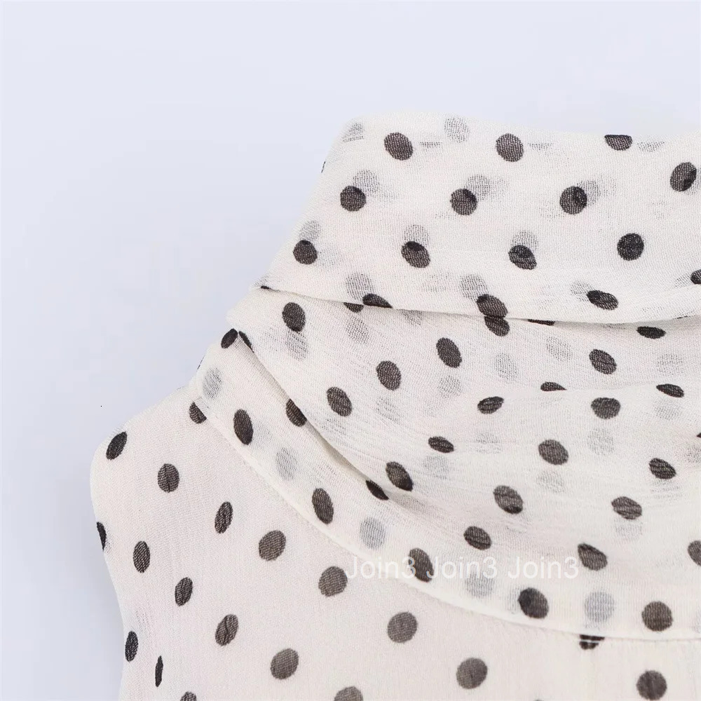 PB ZA Sleeveless Halter Neck Polka Dot Dress for Women Asymmetrical Hem Stylish and Elegant for Summer and Parties