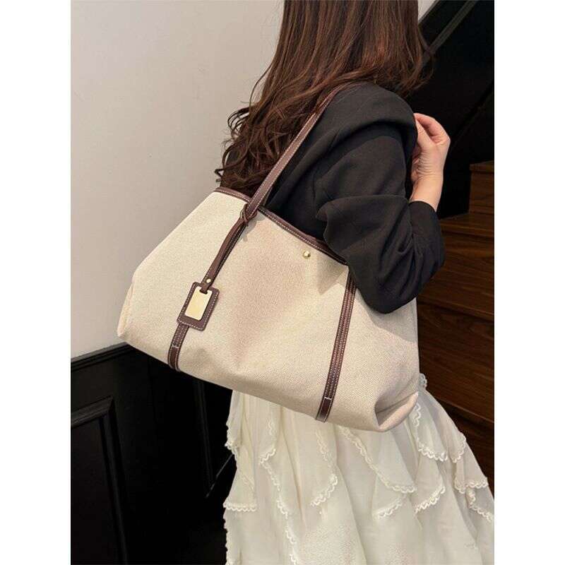 Casual Women 2025 New Trendy Versatile Shoulder Large Capacity Tote Bag For Class And Commute