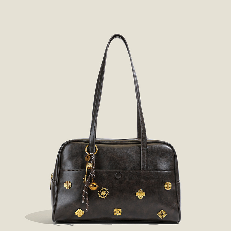 Autumn Winter Niche Underarm Bag for Women 2025 Simple Briefcase Fashion Large Capacity Shoulder Bag 250806