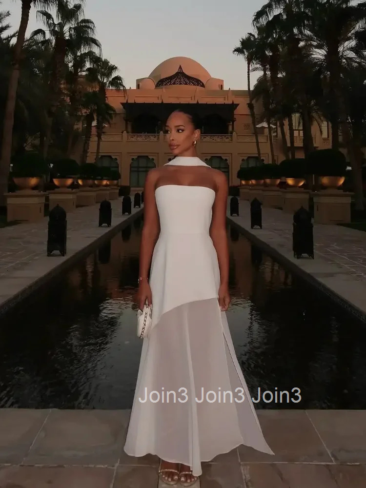 Fashion Strapless Ribbon Mesh Patchwork Maxi Dress Elegant Sleeveless Backless Vacation Long Robes New Women Beach Dresses