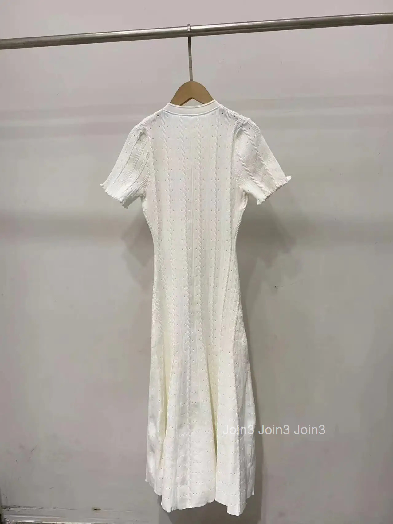 Orange Single-breasted Knitted Long Dress Women Spring Summer New Fashion O-Neck Elegant Slim Short-sleeved Dresses