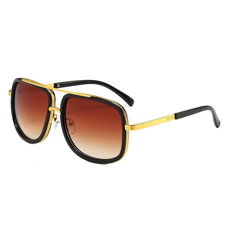 Free Shipping 2025 New Designer Sunglasses American Trendy Thick Frame Sunglasses For Men Outdoor Travel Beach Sunglasses Foreign Trade Street Style G