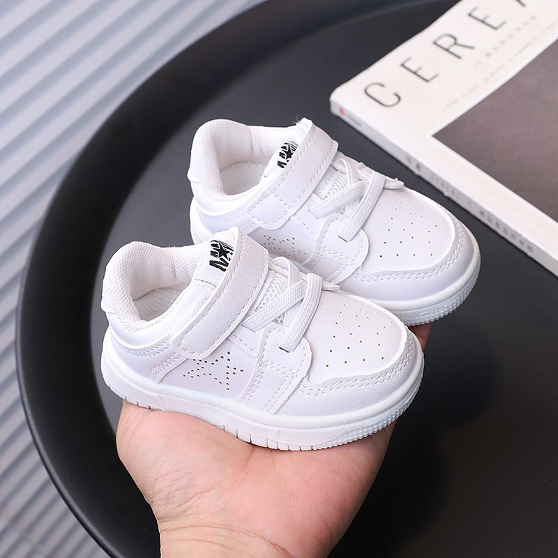Toddler Kids Fashion Sport Shoes Children Flat Bottom Non Slip Shoes Umshop Hook and Loop Soft Sole Walking Sneakers Baby Casual Board Shoes Sizes 16 