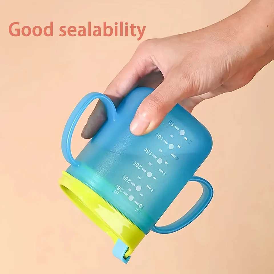 3-in-1 Straw Cup Kids Learning Cup with Lid Open Design Sippy Cup Water Bottle Learning Drinking Cup with Straw Cover and X250806