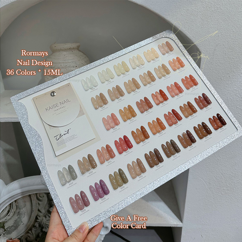 Rormays Four Season gel Polishing 36 Semi permanent Ice Penetrating Grease Skin Bare Color UV LED Soaking Primer Salon Opens Wholesale Factory