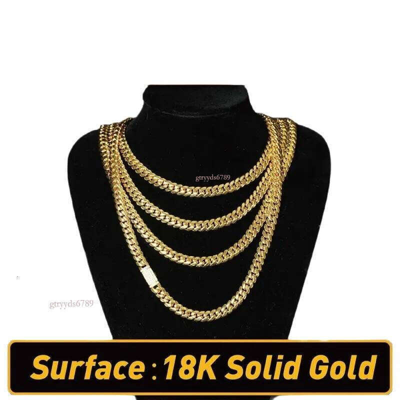 Streetwear miami cuban link chain trendy mens jewelry gold color gifts classic necklace woman choker top quality 20mm daily outfit dd092