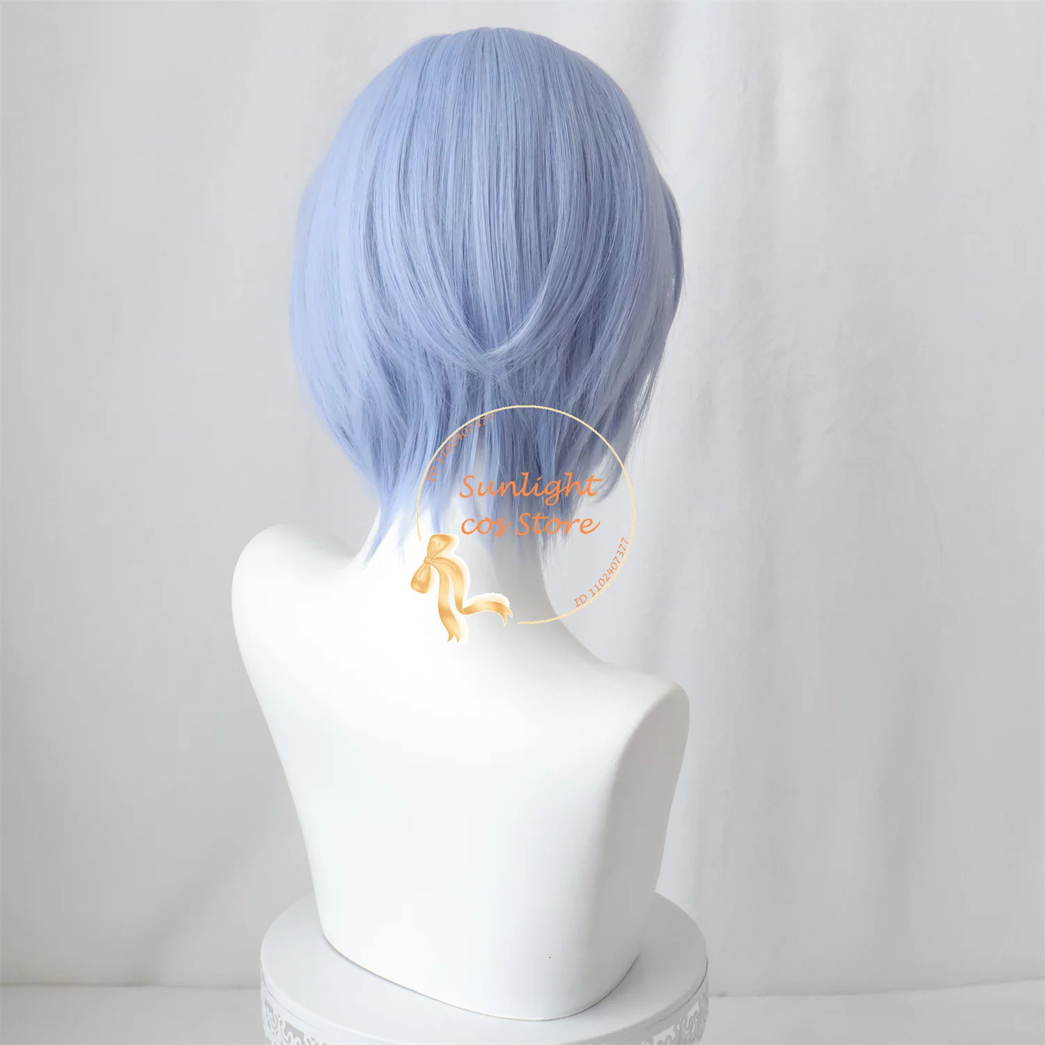 Ayanami Rei Cosplay Wig 30cm Short Blue Rei Ayanami Anime Cos Wigs Heat Resistant Synthetic Hair Halloween EVA Wig Wig Cap 250805