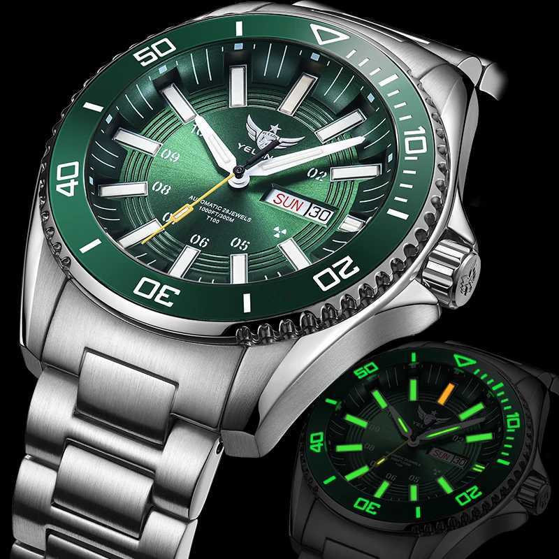Yelang V1032 Automatic Mens Watch 300m 30Bar Waterproof Dive Watch for Men Luminous 44MM V1032 W250806
