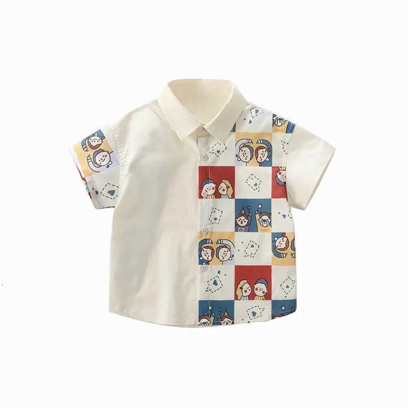 Fashion Boys Shirts Summer Toddler Kids Tops Cotton Childrens Clothes X250806