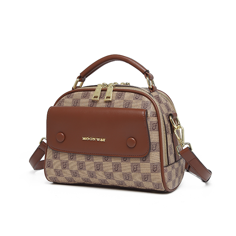 MKF Designer bag free shipping 2025 new fashionable temperament Boston bag high-end printed shoulder crossbody bag for women