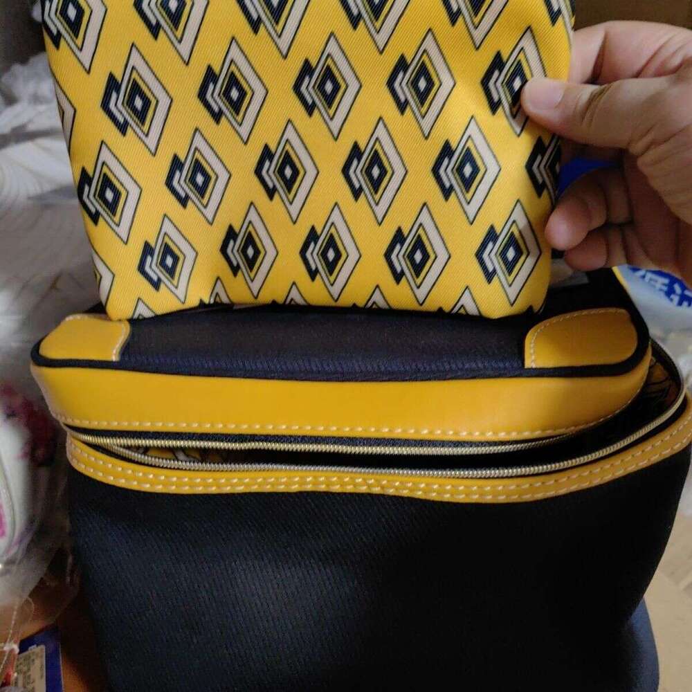 Designer Bag Tote bag Shoulder bag Elegant Navy Blue Travel With Makeup Inside Portable Suitcase